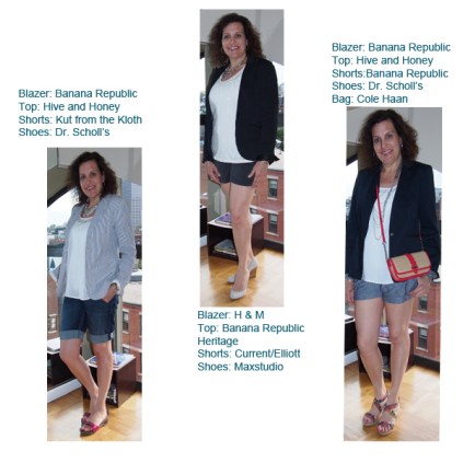 blazer and shorts me