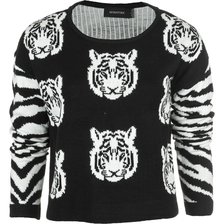Mink Pink Tiger Time Knit Sweater