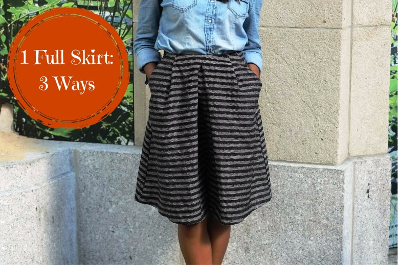 1 Full Skirt-3 Ways