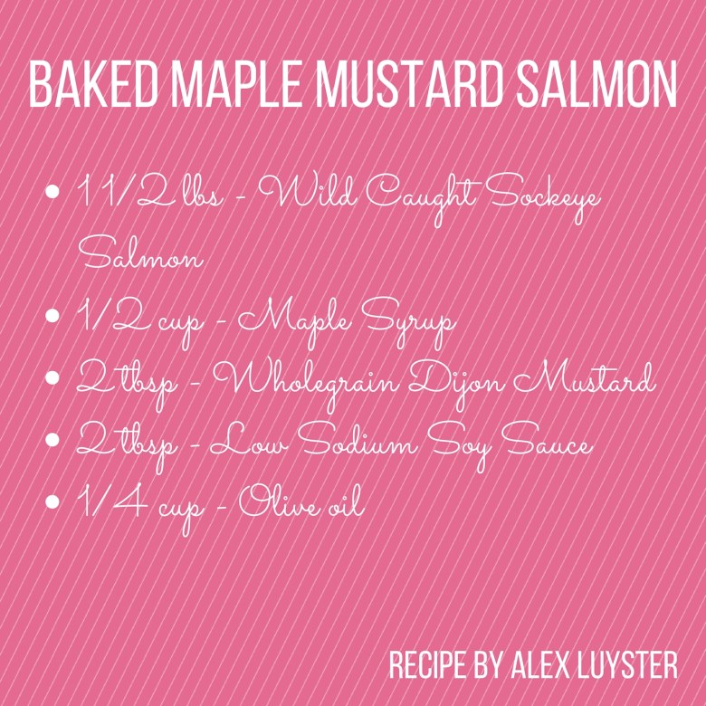 Baked Maple Mustard Salmon